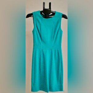 ✨Diane von Furstenberg Teal Tailored Sheath Dress – Size Small, New